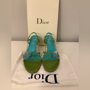 Dior Vegas Sandals in Turquoise color, Size 6.5